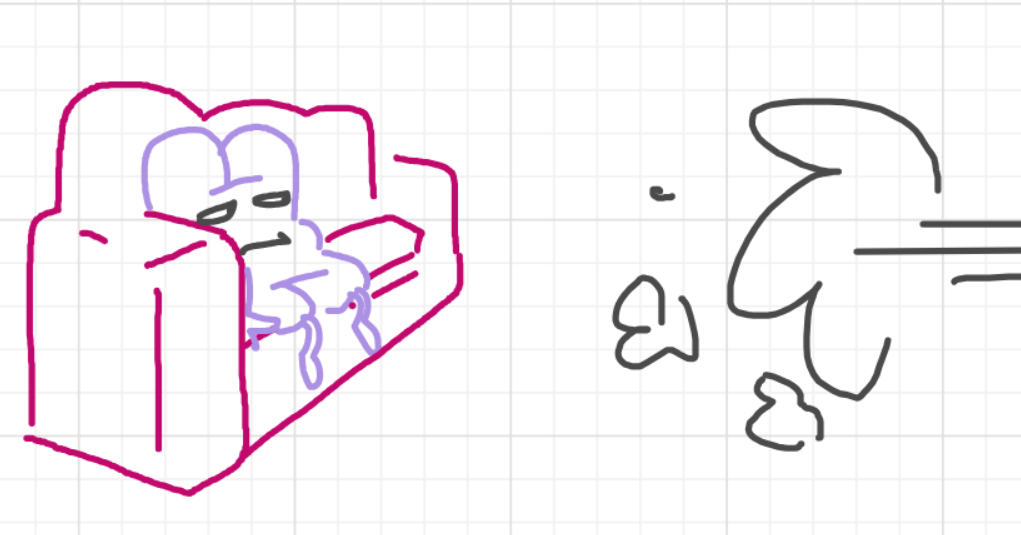 A panel from I've Been Everywhere, Man, episode nine of the Board Boards object show by Furretwalk/WalkingFurret.